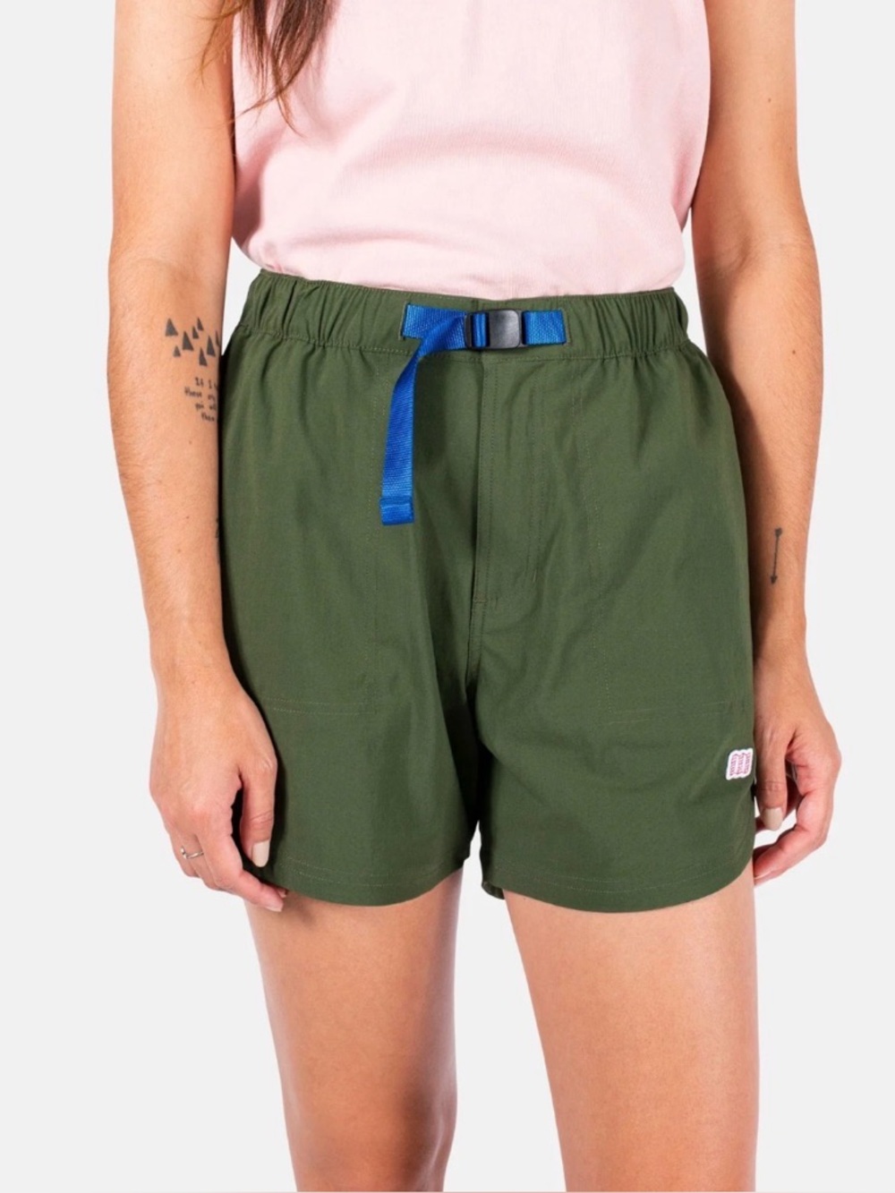 Topo Designs River Shorts Olive Green Utility Gorpcore Hiking Campcore Women’s S